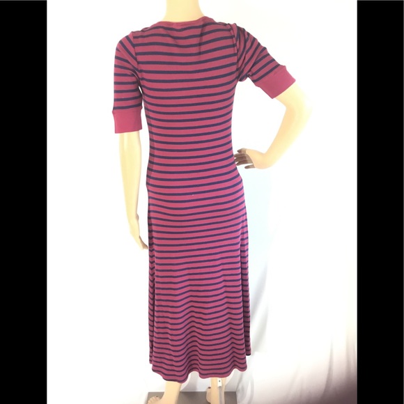 Lauren Ralph Lauren Red Navy Mid Sleeve Dress NWT - Picture 2 of 9